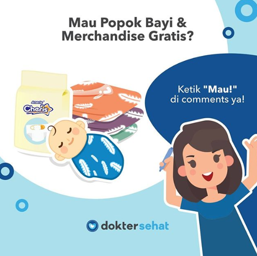Giveaway Popok Bayi & Merchandise Gratis dari Dokter Sehat